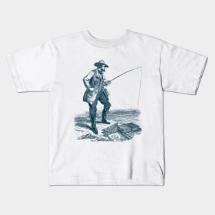 Fishing / Vintage Fisherman / Fishing Design / Fishing Lover / Fisherman gift / Sport Fishing Kids T-Shirt